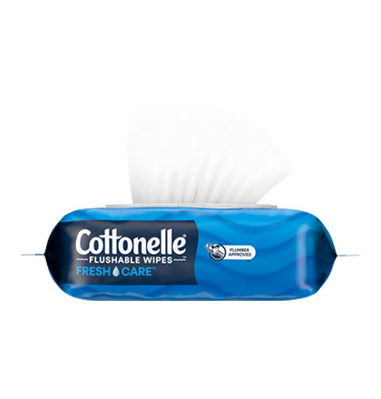 Cottonelle® Fresh Care Flushable Wipes Carousal